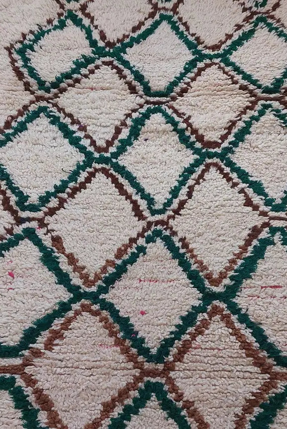 Authentic Vintage Azilal Berber Rug: Handcrafted Moroccan Small Runner For Living Room Or Kitchen MoroccanBazzArts