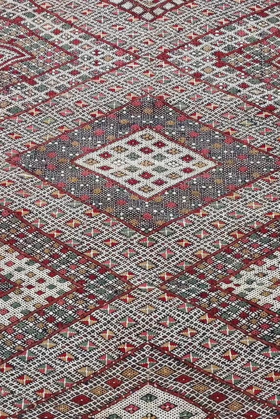 Rare Authentic Berber Beni Mguild Runner Rug: Handwoven Moroccan Kilim Tarahalt Artisan Carpet 4'1"x12'5" MoroccanBazzArts