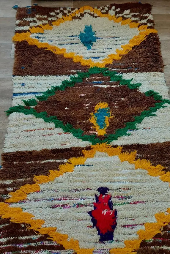 Moroccan Runner Rug - Azilal Style - Soft Rug - Bedside Rug, Moroccan Rug - 83x300 Cm MoroccanBazzArts