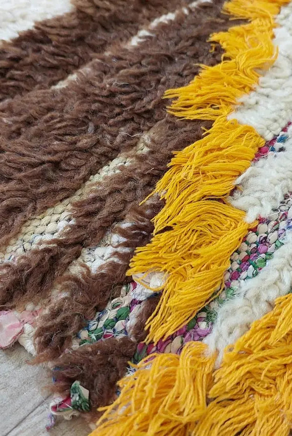 Moroccan Runner Rug - Azilal Style - Soft Rug - Bedside Rug, Moroccan Rug - 83x300 Cm MoroccanBazzArts