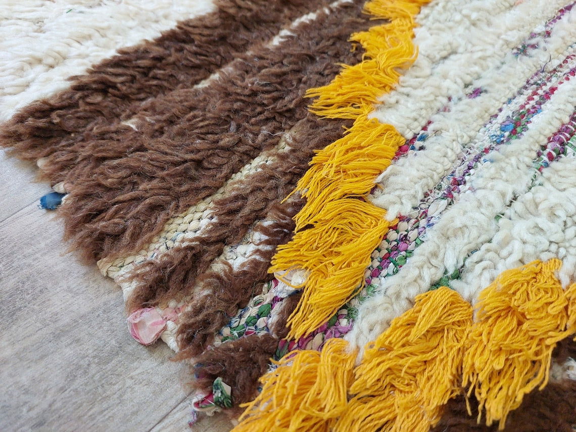 Moroccan Runner Rug - Azilal Style - Soft Rug - Bedside Rug, Moroccan Rug - 83x300 Cm MoroccanBazzArts