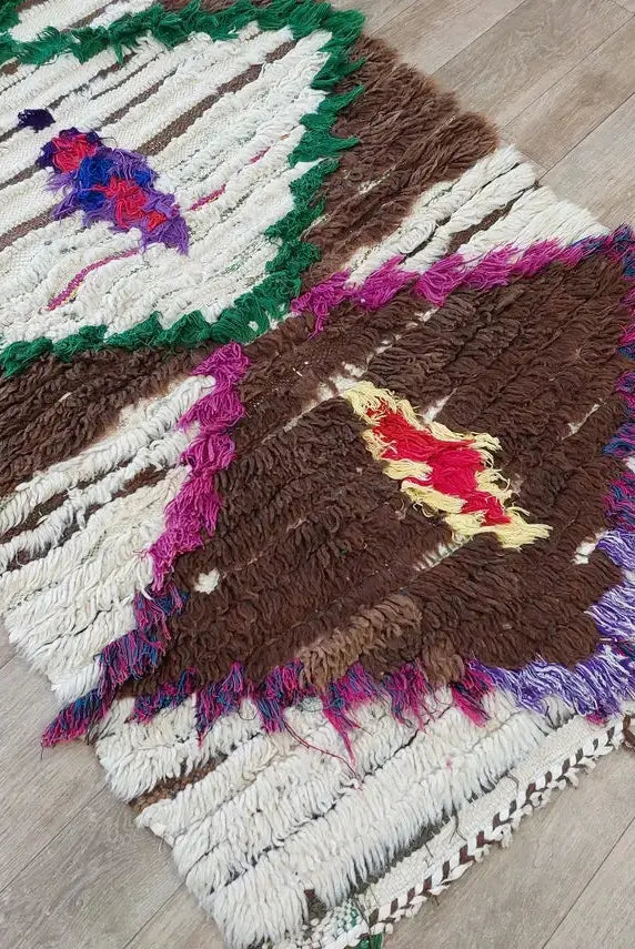 Moroccan Runner Rug - Azilal Style - Soft Rug - Bedside Rug, Moroccan Rug - 83x300 Cm MoroccanBazzArts