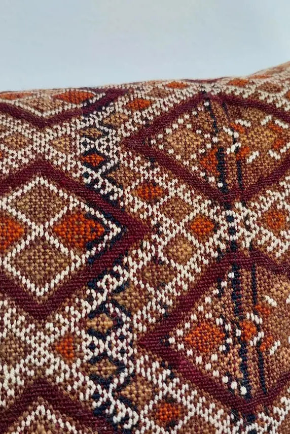 Vintage Moroccan Pillow - Handmade Berber Cushion - Kilim Pillow - Decorative Pillow Case. 13x29 Inches MoroccanBazzArts