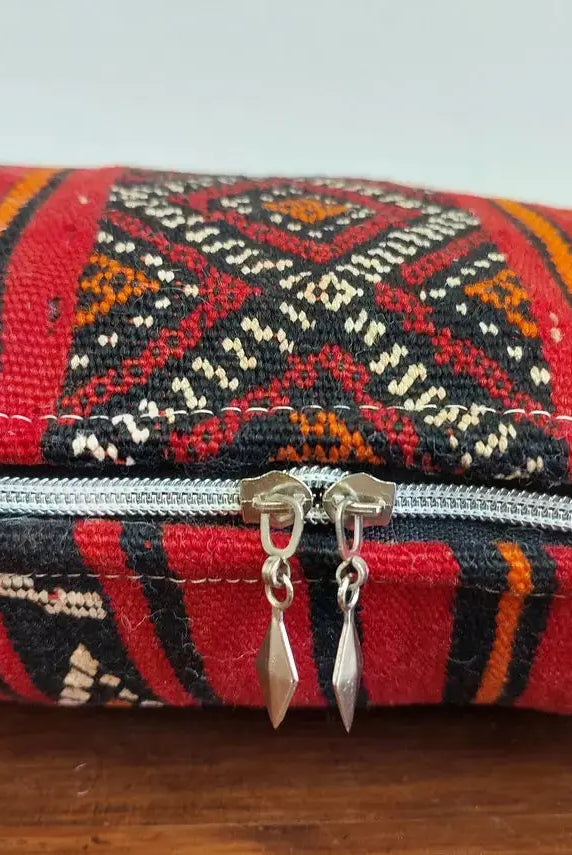 Vintage Moroccan Pillow - Handmade Berber Cushion - Kilim Pillow - Decorative Pillow Case. 12x24 Inches MoroccanBazzArts