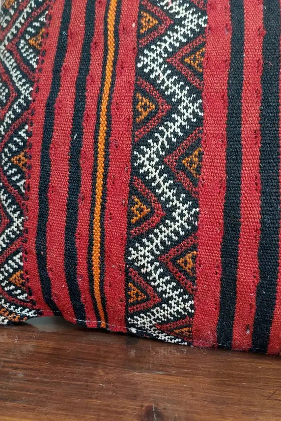 Vintage Moroccan Pillow - Handmade Berber Cushion - Kilim Pillow - Decorative Pillow Case. 12x24 Inches MoroccanBazzArts