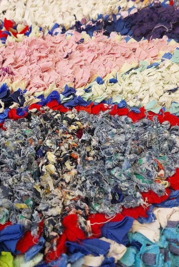Authentic Moroccan Rug - Handmade Boucherouite Rug - Colorful Bohemian Rug MoroccanBazzArts