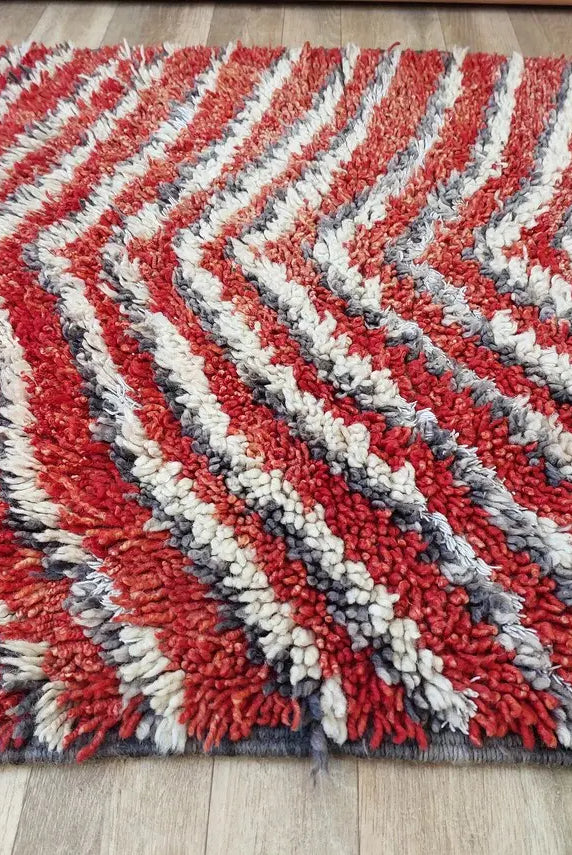 Small Moroccan Rug Runner, Vintage Azilal Rug - Hand Woven Bedside Rug- Runner Rug- Moroccan Rug 2.10x7.2ft MoroccanBazzArts
