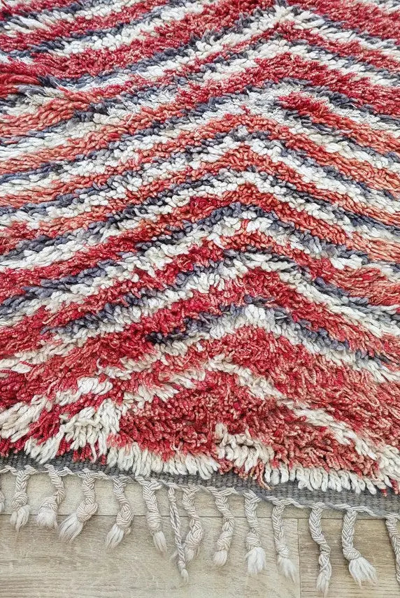 Small Moroccan Rug Runner, Vintage Azilal Rug - Hand Woven Bedside Rug- Runner Rug- Moroccan Rug 2.10x7.2ft MoroccanBazzArts