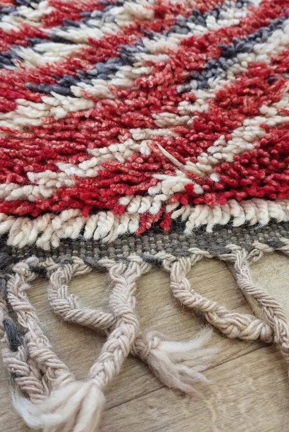 Small Moroccan Rug Runner, Vintage Azilal Rug - Hand Woven Bedside Rug- Runner Rug- Moroccan Rug 2.10x7.2ft MoroccanBazzArts
