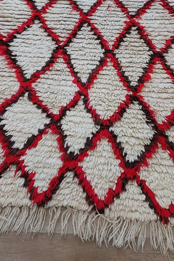 Vintage Moroccan Talsint Runner: Hand-woven Berber Carpet, Colorful Entryway Rug 3.5x7.7ft MoroccanBazzArts