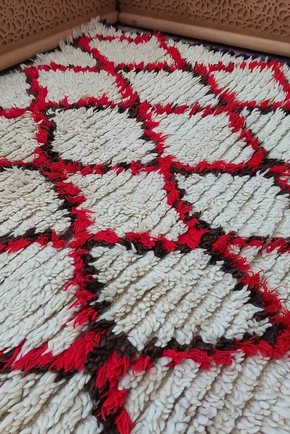 Vintage Moroccan Talsint Runner: Hand-woven Berber Carpet, Colorful Entryway Rug 3.5x7.7ft MoroccanBazzArts
