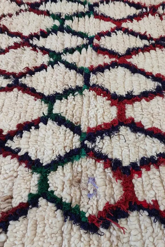 Moroccan Runner Rug. Vintage Beni Ourain Rug. Authentic Berber Rug, Handmade MoroccanBazzArts