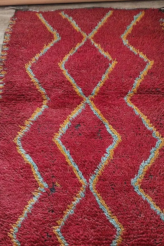 Small Moroccan Rug Runner - Vintage Azilal Rug - Handknotted Runner Rug- Handmade Rug - Hallway Rug 2.7x8.9ft MoroccanBazzArts