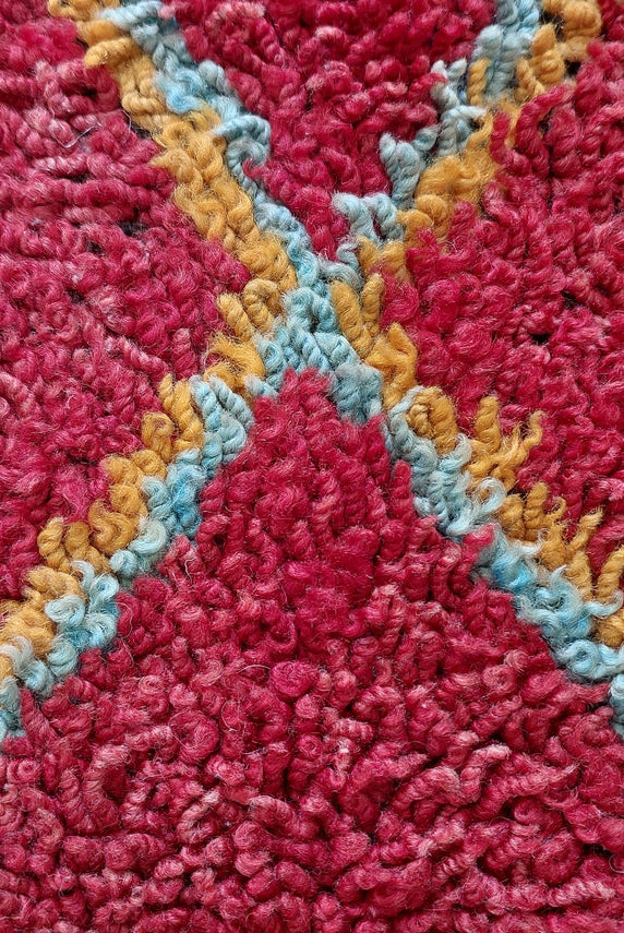 Small Moroccan Rug Runner - Vintage Azilal Rug - Handknotted Runner Rug- Handmade Rug - Hallway Rug 2.7x8.9ft MoroccanBazzArts