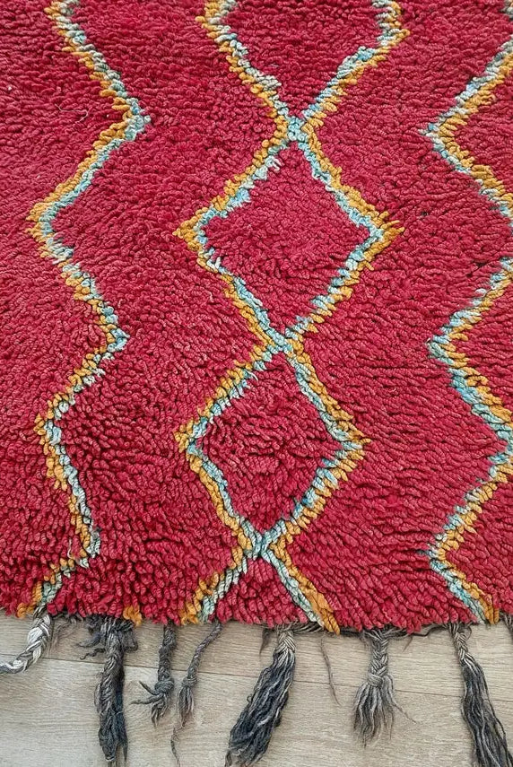 Small Moroccan Rug Runner - Vintage Azilal Rug - Handknotted Runner Rug- Handmade Rug - Hallway Rug 2.7x8.9ft MoroccanBazzArts