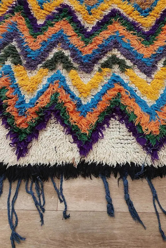 Colorful Small Moroccan Rug, Art Rug, Hanging Wall Rug, Berber Rug, Beni Ourain Rug, Cute Rug, Handmade Rug. MoroccanBazzArts