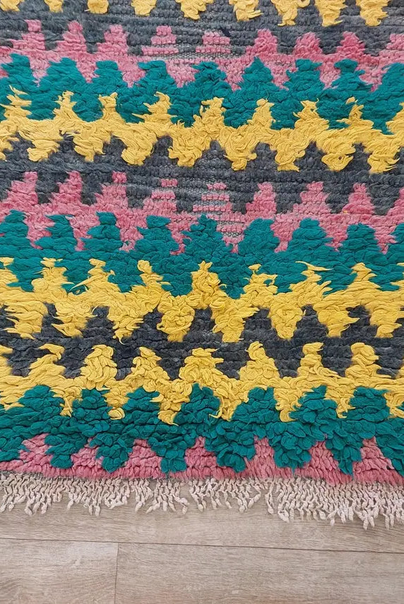 Small Moroccan Runner Rug - Vintage Boujaad Rug - Hand Woven Berber Carpet - Handmade Rug - Moroccan Carpet , Runner 2'6 X 8' MoroccanBazzArts
