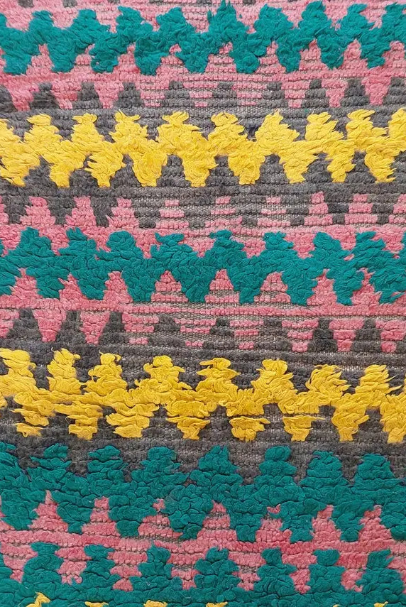 Small Moroccan Runner Rug - Vintage Boujaad Rug - Hand Woven Berber Carpet - Handmade Rug - Moroccan Carpet , Runner 2'6 X 8' MoroccanBazzArts