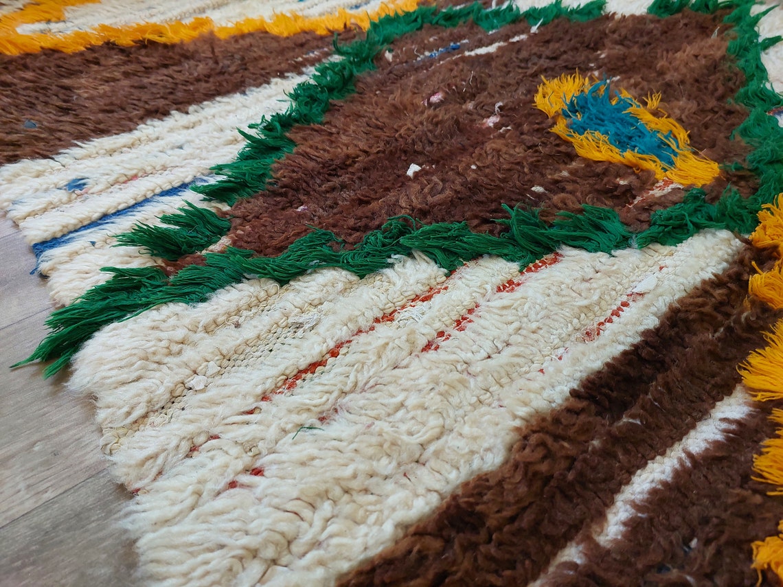 Moroccan Runner Rug - Azilal Style - Soft Rug - Bedside Rug, Moroccan Rug - 83x300 Cm MoroccanBazzArts