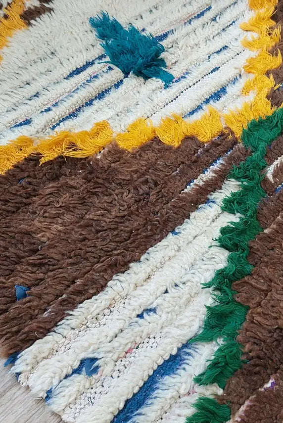 Moroccan Runner Rug - Azilal Style - Soft Rug - Bedside Rug, Moroccan Rug - 83x300 Cm MoroccanBazzArts