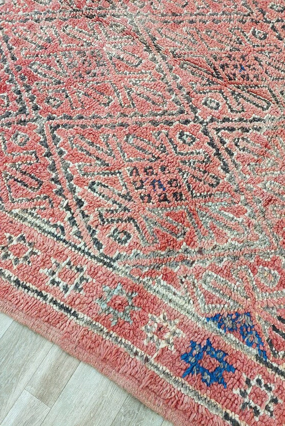 Authentic Zayan Tribe Handcrafted Berber Area Rug - Lamb Wool Moroccan Ourain For Living Room MoroccanBazzArts