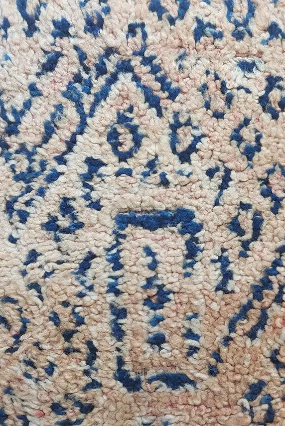 Vintage Moroccan Zayan Berber Rug: 70s Handmade Geometric Carpet for Living Room MoroccanBazzArts