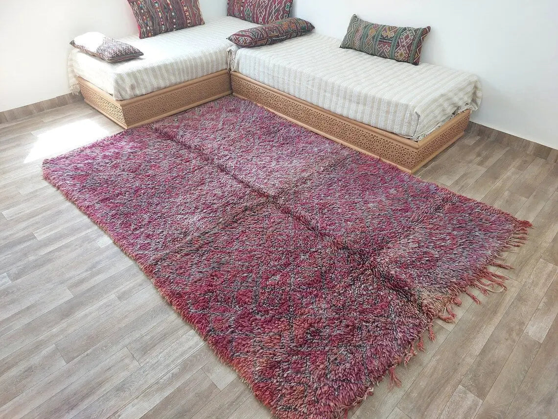 Authentic Moroccan Beni Mguild Rug - Handwoven Berber Carpet, Soft Moroccan Rug (182x280 Cm) MoroccanBazzArts
