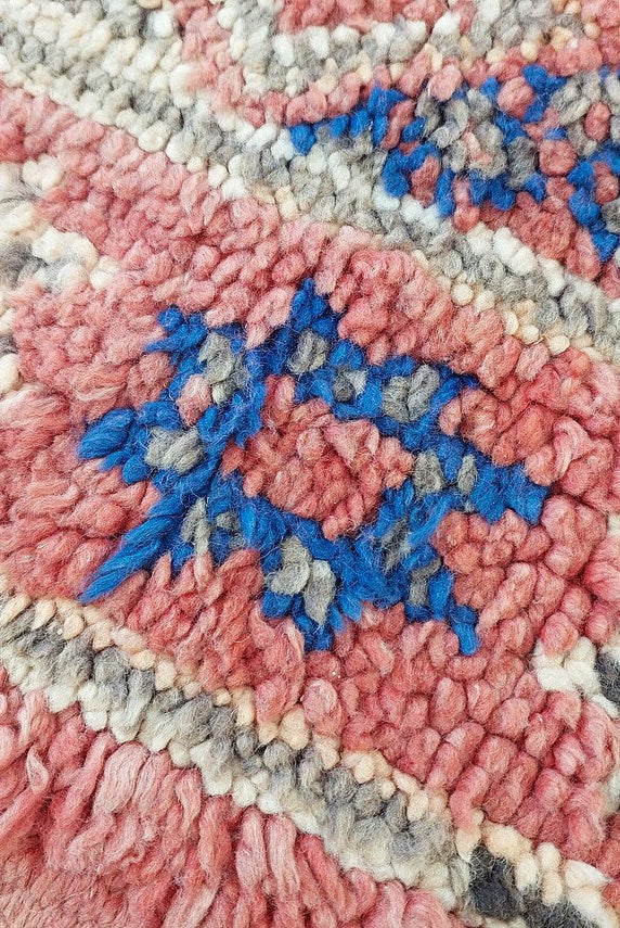 Authentic Zayan Tribe Handcrafted Berber Area Rug - Lamb Wool Moroccan Ourain For Living Room MoroccanBazzArts