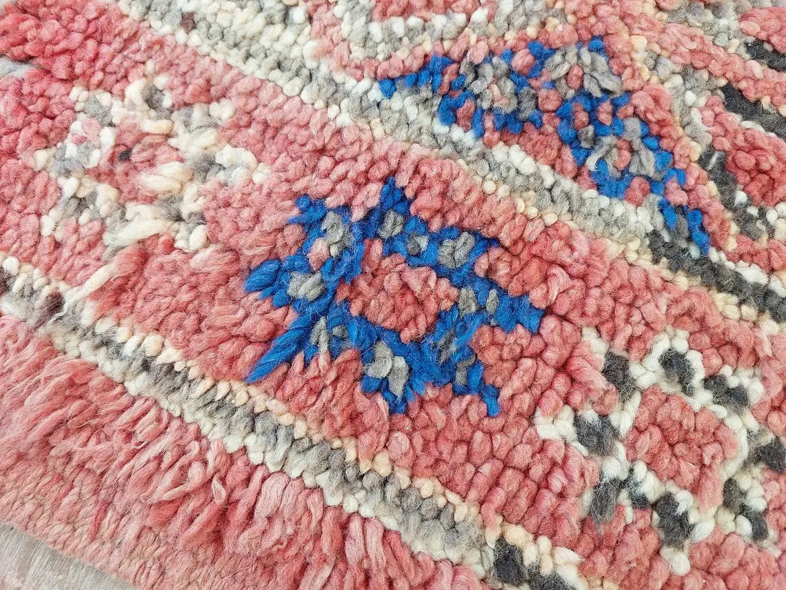 Authentic Zayan Tribe Handcrafted Berber Area Rug - Lamb Wool Moroccan Ourain For Living Room MoroccanBazzArts