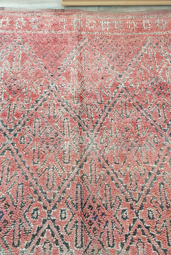 Authentic Zayan Tribe Handcrafted Berber Area Rug - Lamb Wool Moroccan Ourain For Living Room MoroccanBazzArts