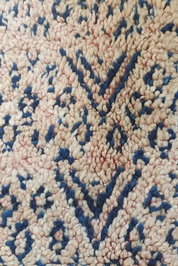 Vintage Moroccan Zayan Berber Rug: 70s Handmade Geometric Carpet for Living Room MoroccanBazzArts