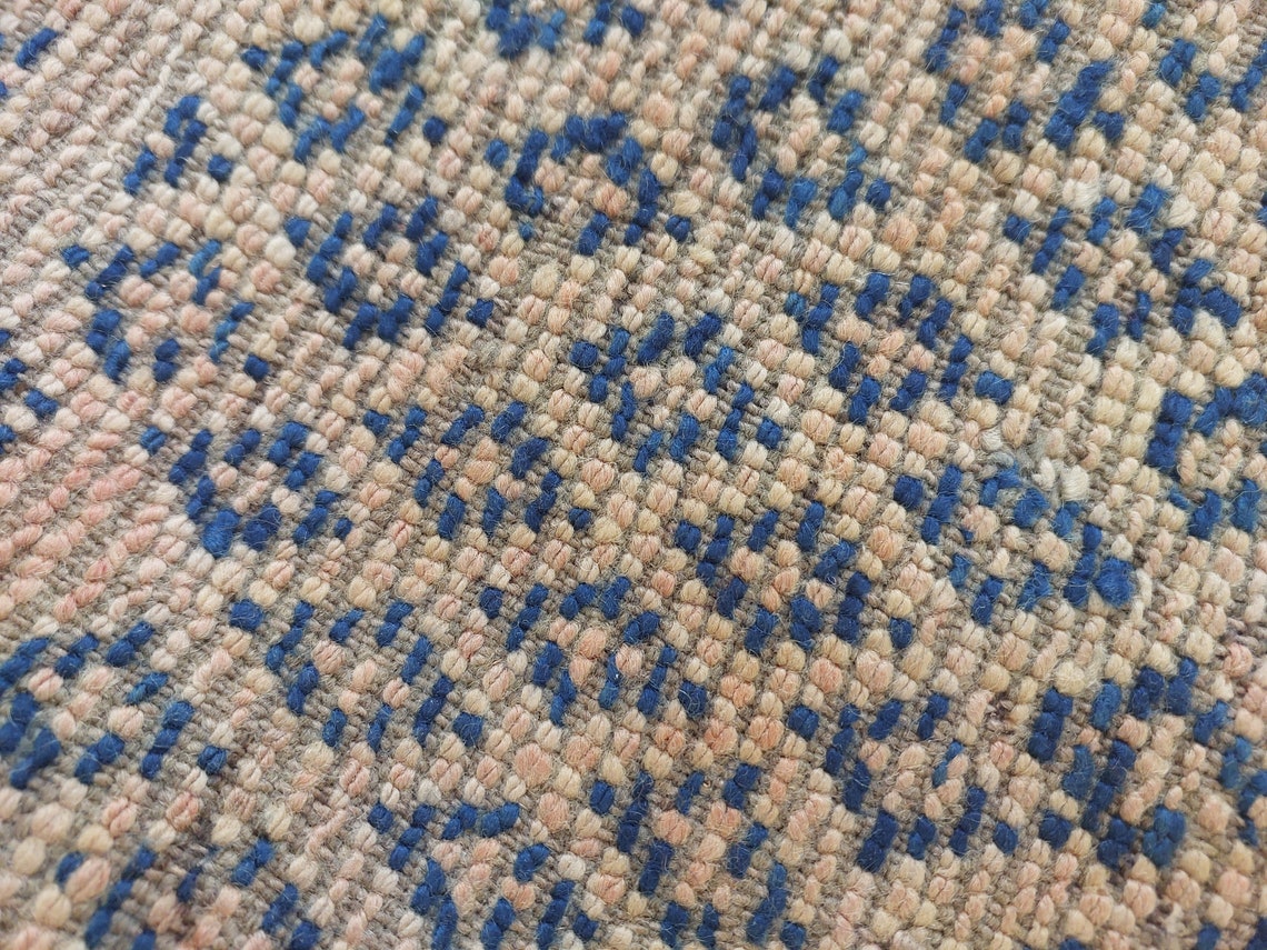 Vintage Moroccan Zayan Berber Rug: 70s Handmade Geometric Carpet for Living Room MoroccanBazzArts