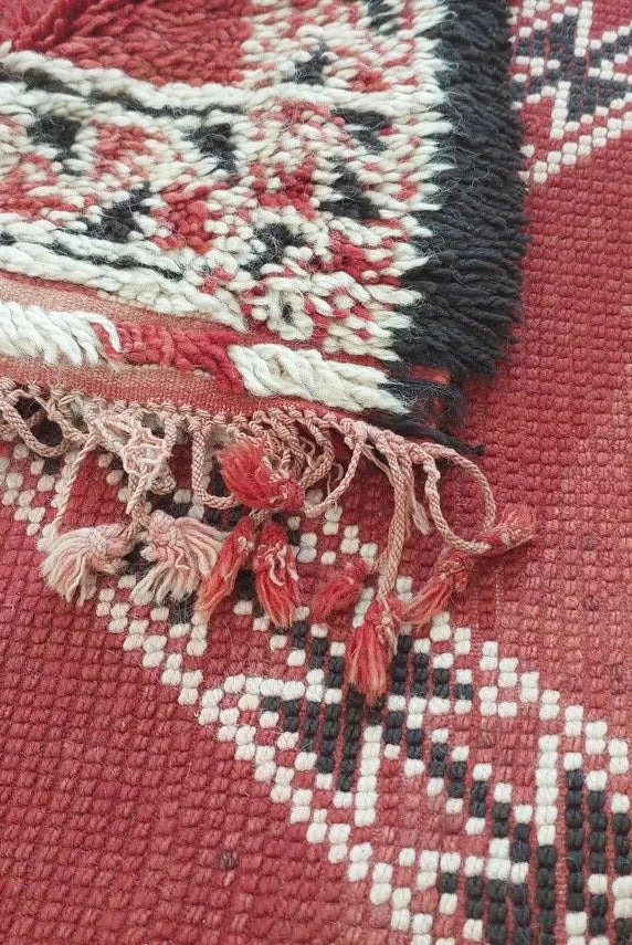 Authentic Vintage Moroccan Marmoucha Rug: Reversible Handknotted Berber Carpet For Home Decor MoroccanBazzArts