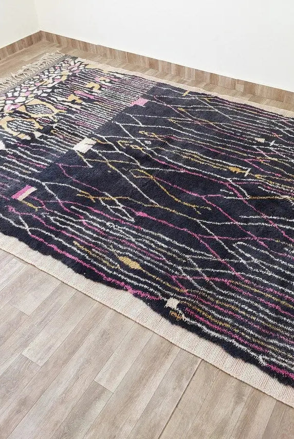 Exclusive Handwoven Moroccan Berber Wool Rug - Authentic Beni Mrirt Masterpiece For Home Decor MoroccanBazzArts