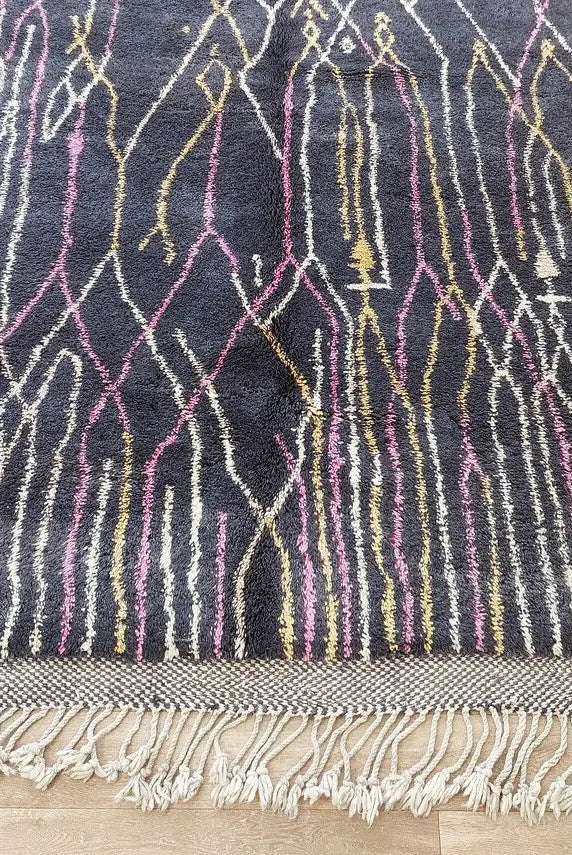 Exclusive Handwoven Moroccan Berber Wool Rug - Authentic Beni Mrirt Masterpiece For Home Decor MoroccanBazzArts
