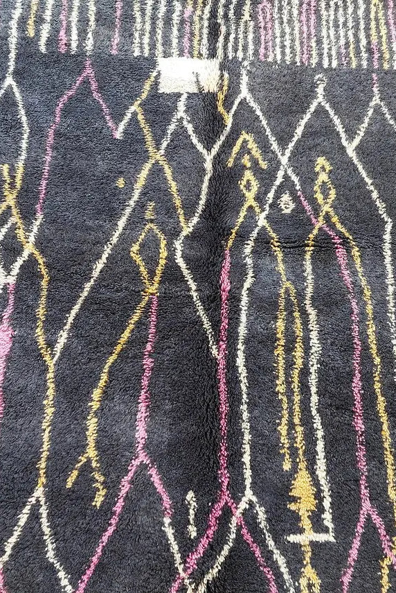 Exclusive Handwoven Moroccan Berber Wool Rug - Authentic Beni Mrirt Masterpiece For Home Decor MoroccanBazzArts