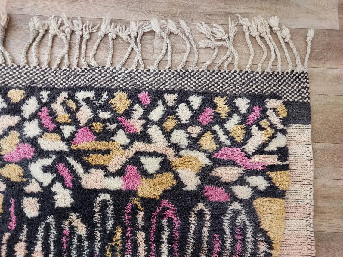 Exclusive Handwoven Moroccan Berber Wool Rug - Authentic Beni Mrirt Masterpiece For Home Decor MoroccanBazzArts