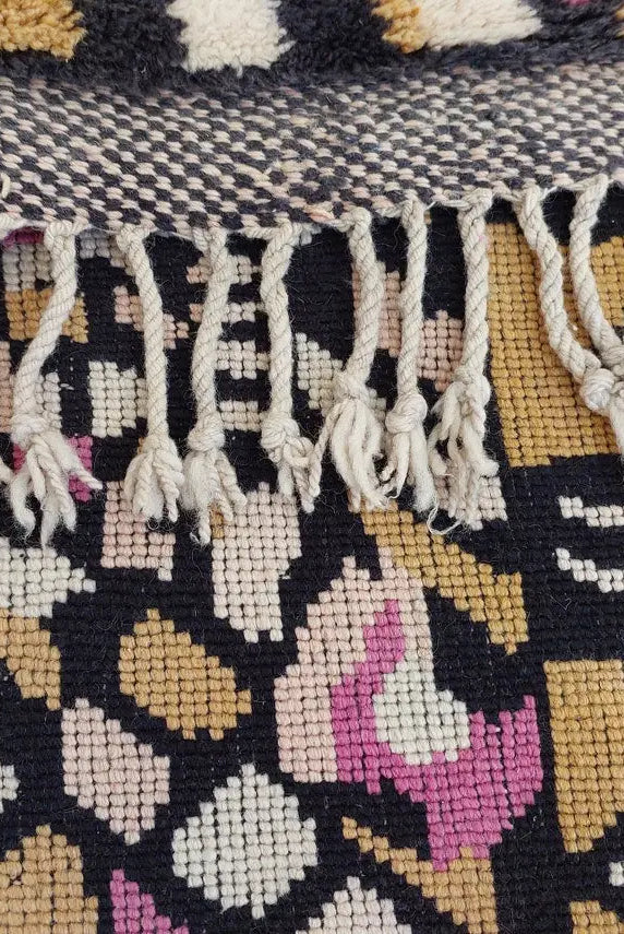 Exclusive Handwoven Moroccan Berber Wool Rug - Authentic Beni Mrirt Masterpiece For Home Decor MoroccanBazzArts