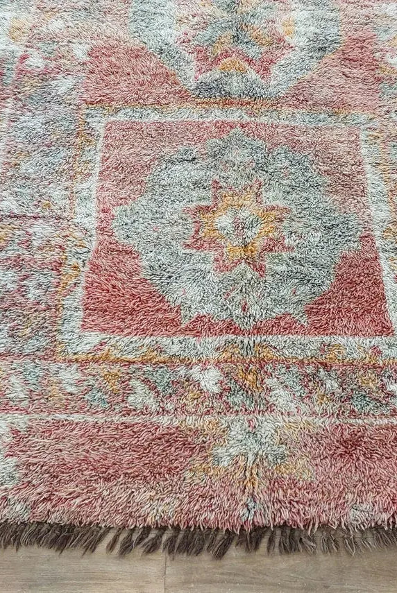 Vintage Moroccan Berber Rug - Authentic Zayan Tribe Handmade Multicolor Area Rug MoroccanBazzArts