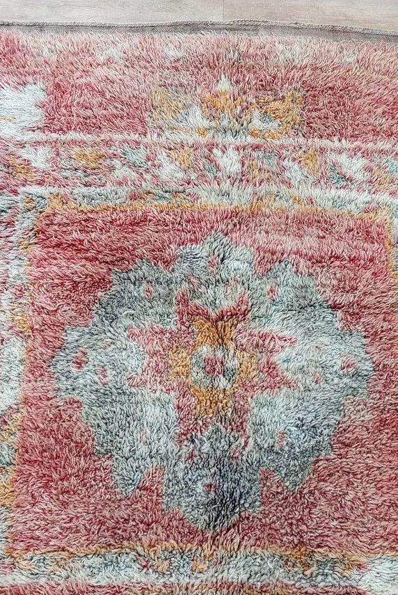 Vintage Moroccan Berber Rug - Authentic Zayan Tribe Handmade Multicolor Area Rug MoroccanBazzArts