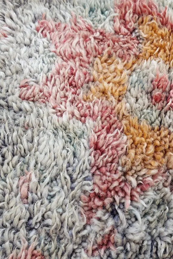 Vintage Moroccan Berber Rug - Authentic Zayan Tribe Handmade Multicolor Area Rug MoroccanBazzArts
