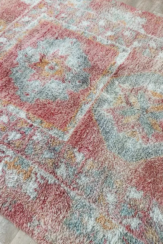 Vintage Moroccan Berber Rug - Authentic Zayan Tribe Handmade Multicolor Area Rug MoroccanBazzArts