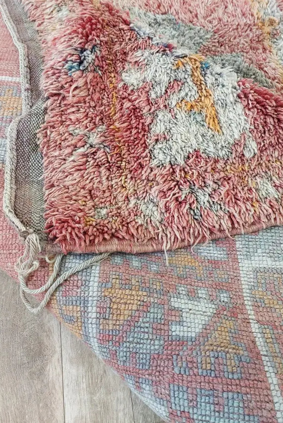 Vintage Moroccan Berber Rug - Authentic Zayan Tribe Handmade Multicolor Area Rug MoroccanBazzArts
