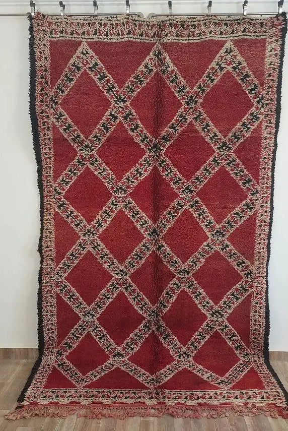 Authentic Vintage Moroccan Marmoucha Rug: Reversible Handknotted Berber Carpet For Home Decor MoroccanBazzArts