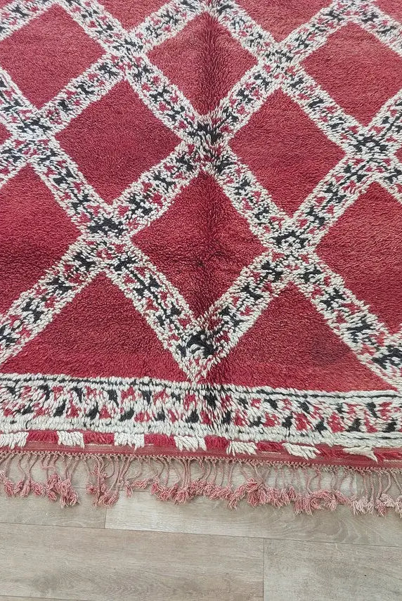 Authentic Vintage Moroccan Marmoucha Rug: Reversible Handknotted Berber Carpet For Home Decor MoroccanBazzArts