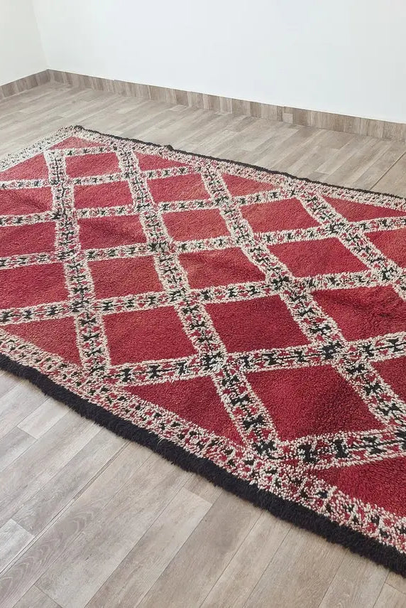 Authentic Vintage Moroccan Marmoucha Rug: Reversible Handknotted Berber Carpet For Home Decor MoroccanBazzArts