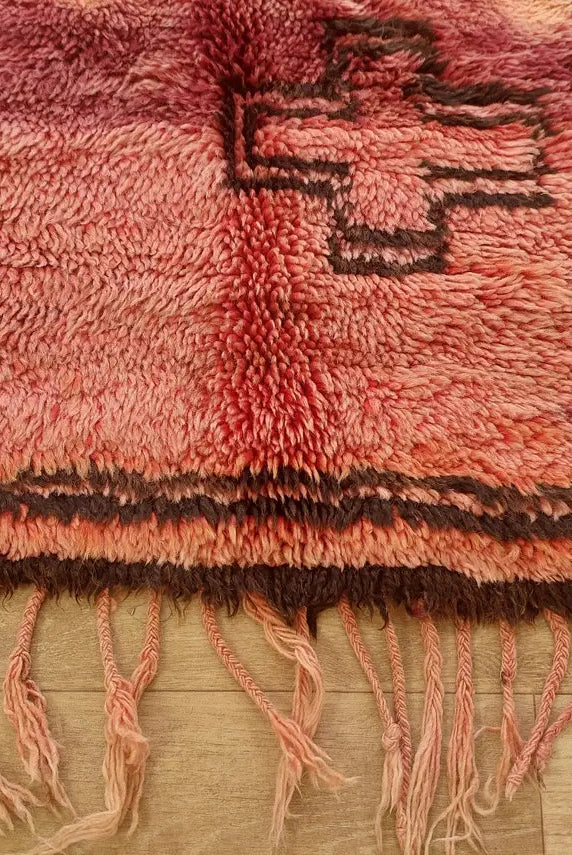 Authentic Vintage Moroccan Rug | Handcrafted Wool Carpet From Atlas Mountains | Unique Home Decor Piece MoroccanBazzArts