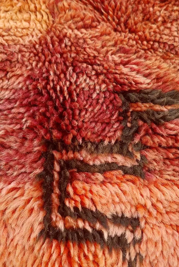 Authentic Vintage Moroccan Rug | Handcrafted Wool Carpet From Atlas Mountains | Unique Home Decor Piece MoroccanBazzArts