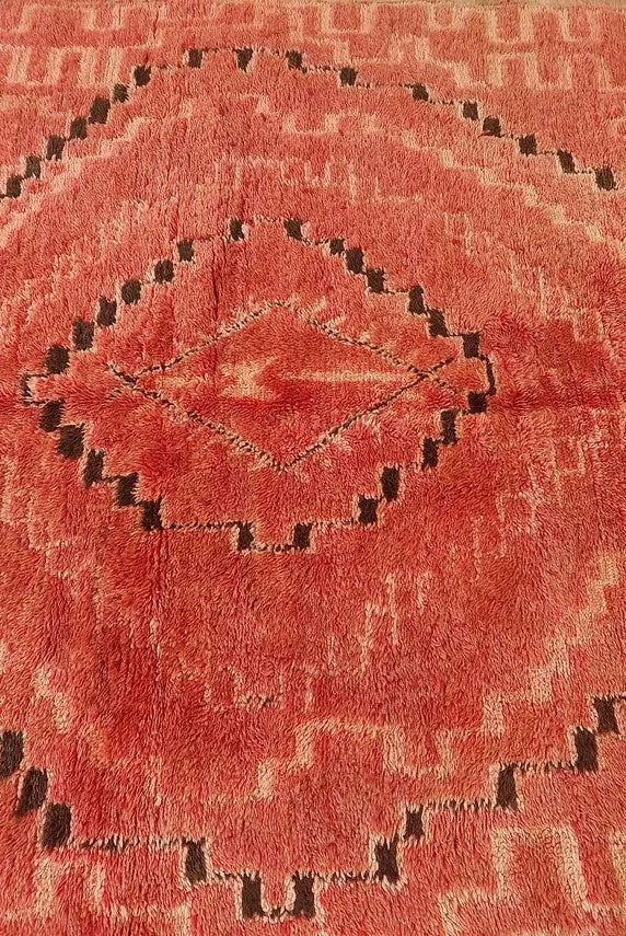 Authentic Vintage Moroccan Rug | Handcrafted Wool Carpet From Atlas Mountains | Unique Home Decor Piece MoroccanBazzArts
