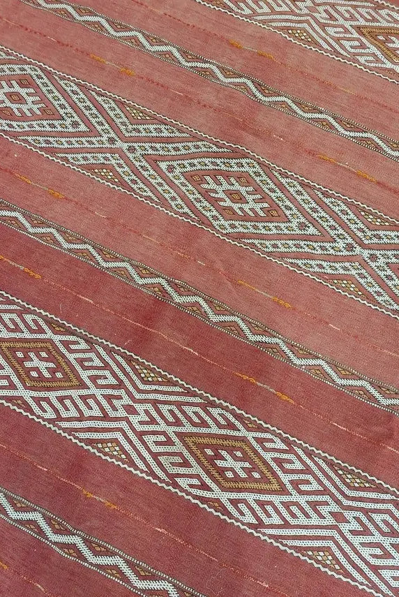 Vintage Moroccan Berber Kilim Rug - Handmade Flatweave Carpet - Authentic Bohemian Decor 6.5x11.9ft MoroccanBazzArts